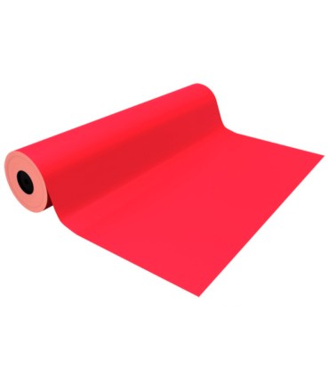 Papel de regalo basika metalizado rojo bobina ancho 62 cm longitud 80 m