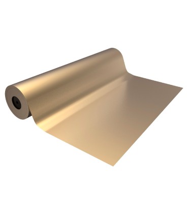 Papel de regalo basika metalizado oro bobina ancho 31 cm longitud 80 m