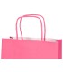 Bolsa papel q connect celulosa rosa l con asa retorcida 320x400x14 mm