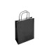 Bolsa papel q connect celulosa negro l con asa retorcida 320x400x14 mm