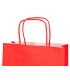 Bolsa papel q connect celulosa rojo l con asa retorcida 320x400x14 mm