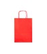 Bolsa papel q connect celulosa rojo l con asa retorcida 320x400x14 mm