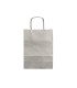 Bolsa papel q connect kraft plata l con asa retorcida 320x400x14 mm