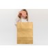 Bolsa papel q connect kraft oro l con asa retorcida 320x400x14 mm