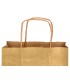 Bolsa papel q connect kraft oro l con asa retorcida 320x400x14 mm