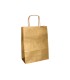 Bolsa papel q connect kraft oro l con asa retorcida 320x400x14 mm