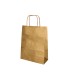 Bolsa papel q connect kraft oro l con asa retorcida 320x400x14 mm