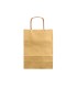 Bolsa papel q connect kraft oro l con asa retorcida 320x400x14 mm