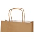 Bolsa papel q connect celulosa natural liso l con asa retorcida 320x400x14 mm