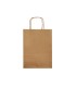 Bolsa papel q connect celulosa natural liso l con asa retorcida 320x400x14 mm