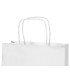 Bolsa papel q connect celulosa blanco m con asa retorcida 270x370x12 mm