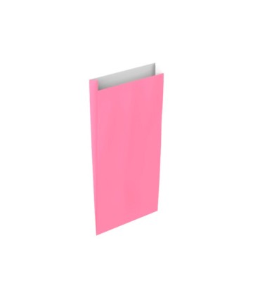 Sobre papel basika celulosa rosa con fuelle m 200x350x60 mm paquete de 25 unidades