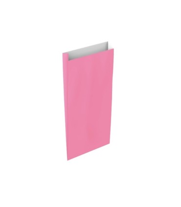 Sobre papel basika celulosa rosa con fuelle s 150x300x60 mm paquete de 25 unidades