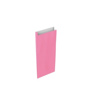 Sobre papel basika celulosa rosa con fuelle xs 120x250x30 mm paquete de 25 unidades