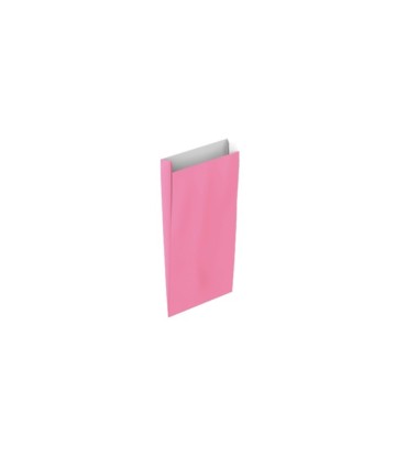 Sobre papel basika celulosa rosa con fuelle xxs 100x200x30 mm paquete de 25 unidades