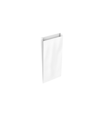 Sobre papel basika celulosa blanco con fuelle xxs 100x200x30 mm paquete de 25 unidades