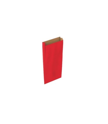 Sobre papel basika kraft rojo con fuelle xxs 100x200x30 mm paquete de 25 unidades