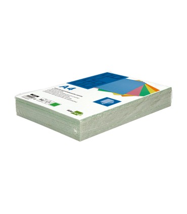 Tapa encuadernacion liderpapel carton a4 09mm verde fluor paquete de 50 unidades