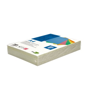 Tapa encuadernacion liderpapel carton a4 09mm amarillo fluor paquete de 50 unidades