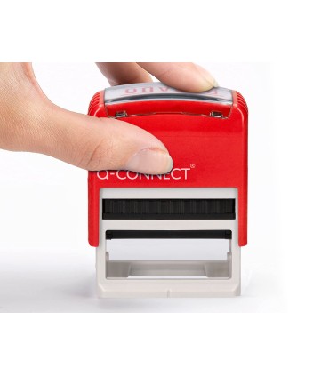 Sello entintado automatico q connect pagado almohadilla 14x38 mm color rojo