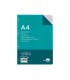 Recambio liderpapel a4 100 hojas 100g m2 cuadro 3mm con margen 4 taladros