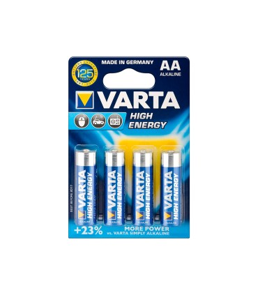 Pila varta alcalina longlife power aa tipo lr 06 blister de 4 unidades