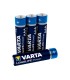 Pila varta alcalina longlife power aaa tipo lr 03 blister de 4 unidades