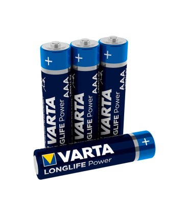 Pila varta alcalina longlife power aaa tipo lr 03 blister de 4 unidades