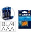 Pila varta alcalina longlife power aaa tipo lr 03 blister de 4 unidades