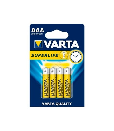 Pila varta salina superlife aaa tipo r 03 blister de 4 unidades