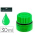 Tinta rotulador faber castell textliner fluorescente 1549 con sistema capilar color verde bote 30 ml