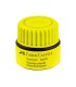 Tinta rotulador faber castell textliner fluorescente 1549 con sistema capilar color amarillo bote 30 ml