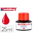 Tinta rotulador edding mtk25 con sistema capilar color rojo frasco de 25 ml