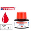 Tinta rotulador edding mtk25 con sistema capilar color rojo frasco de 25 ml