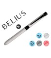 Boligrafo belius zurich 3 en 1 cuerpo plateado tinta negra y roja portaminas 0,5 mm en estuche