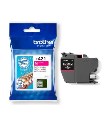 Ink jet brother lc421m dcp j1050dw dcp j1140dw mfc j10 magenta 200 paginas