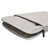 Funda para portatil q connect 133 con asa 1 bolsillo exterior con cremallera color gris 350x250x25 mm