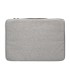 Funda para portatil q connect 133 con asa 1 bolsillo exterior con cremallera color gris 350x250x25 mm