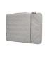 Funda para portatil q connect 133 con asa 1 bolsillo exterior con cremallera color gris 350x250x25 mm