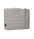 Funda para portatil q connect 133 con asa 1 bolsillo exterior con cremallera color gris 350x250x25 mm