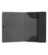 Carpeta liderpapel gomas folio 3 solapas carton plastificado color negro