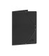 Carpeta liderpapel gomas folio 3 solapas carton plastificado color negro