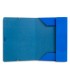 Carpeta liderpapel gomas folio 3 solapas carton plastificado color azul