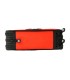 Plumier escolar antartik triple cremallera color rojo 36 piezas