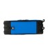 Plumier escolar antartik triple cremallera color azul 36 piezas