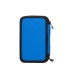 Plumier escolar antartik triple cremallera color azul 36 piezas