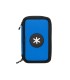 Plumier escolar antartik triple cremallera color azul 36 piezas