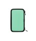 Plumier escolar antartik doble cremallera color menta 28 piezas