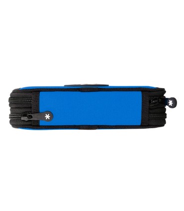 Plumier escolar antartik doble cremalllera color azul 28 piezas