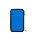 Plumier escolar antartik doble cremalllera color azul 28 piezas